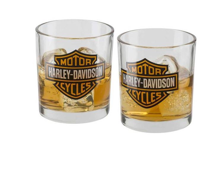 Bar & Shield Double Old Fashioned Set – Mighty Peace Harley-Davidson®